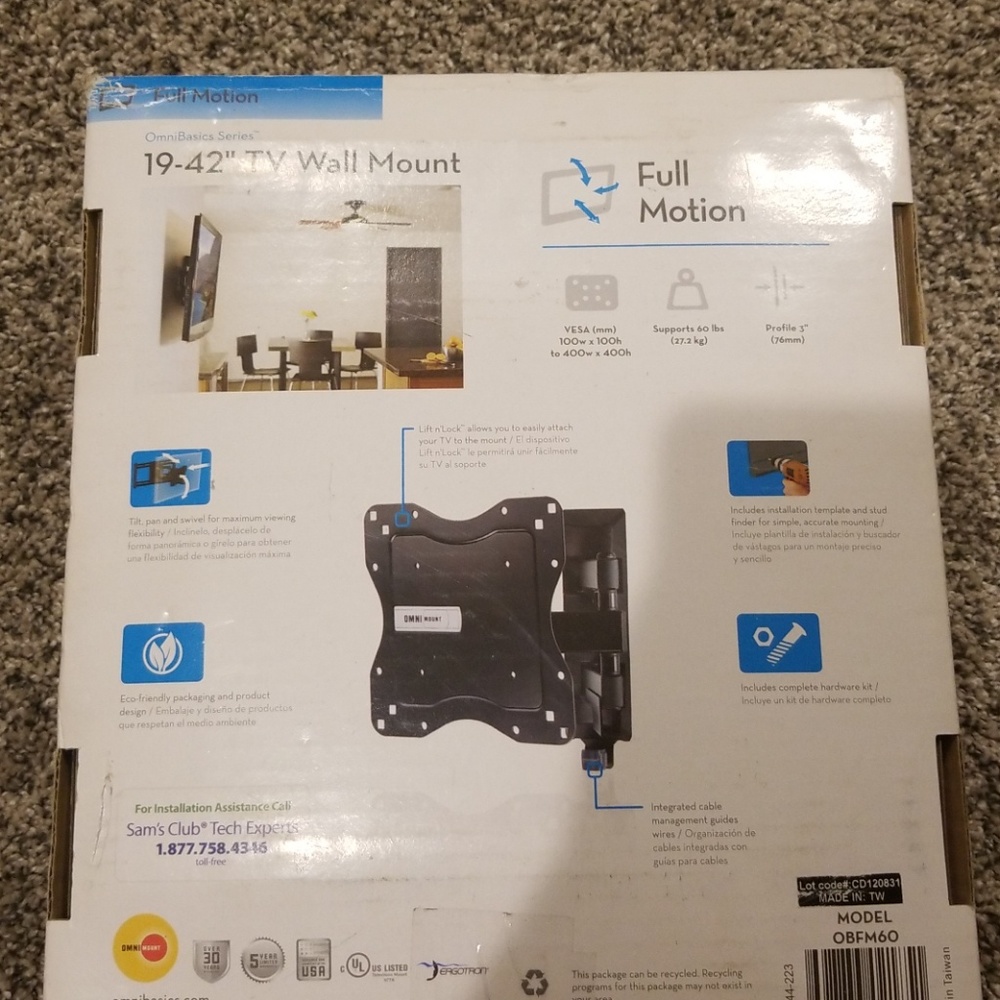 TV wall mount - Picture 2 of 2